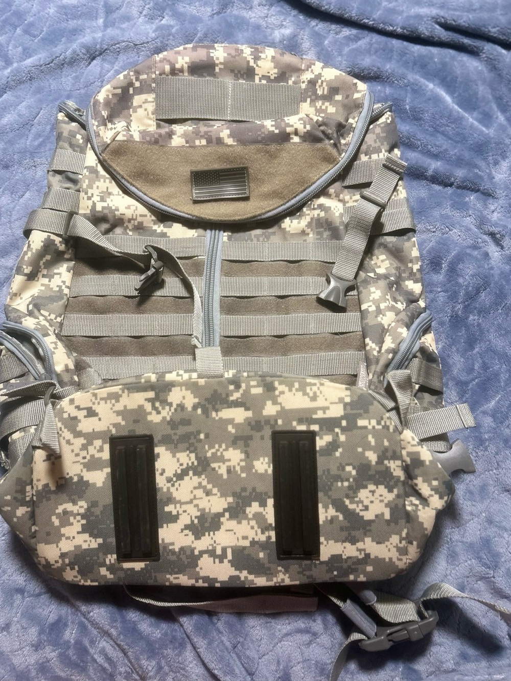 East West Tactical Digital Camo Men's Backpack - Olive Gray